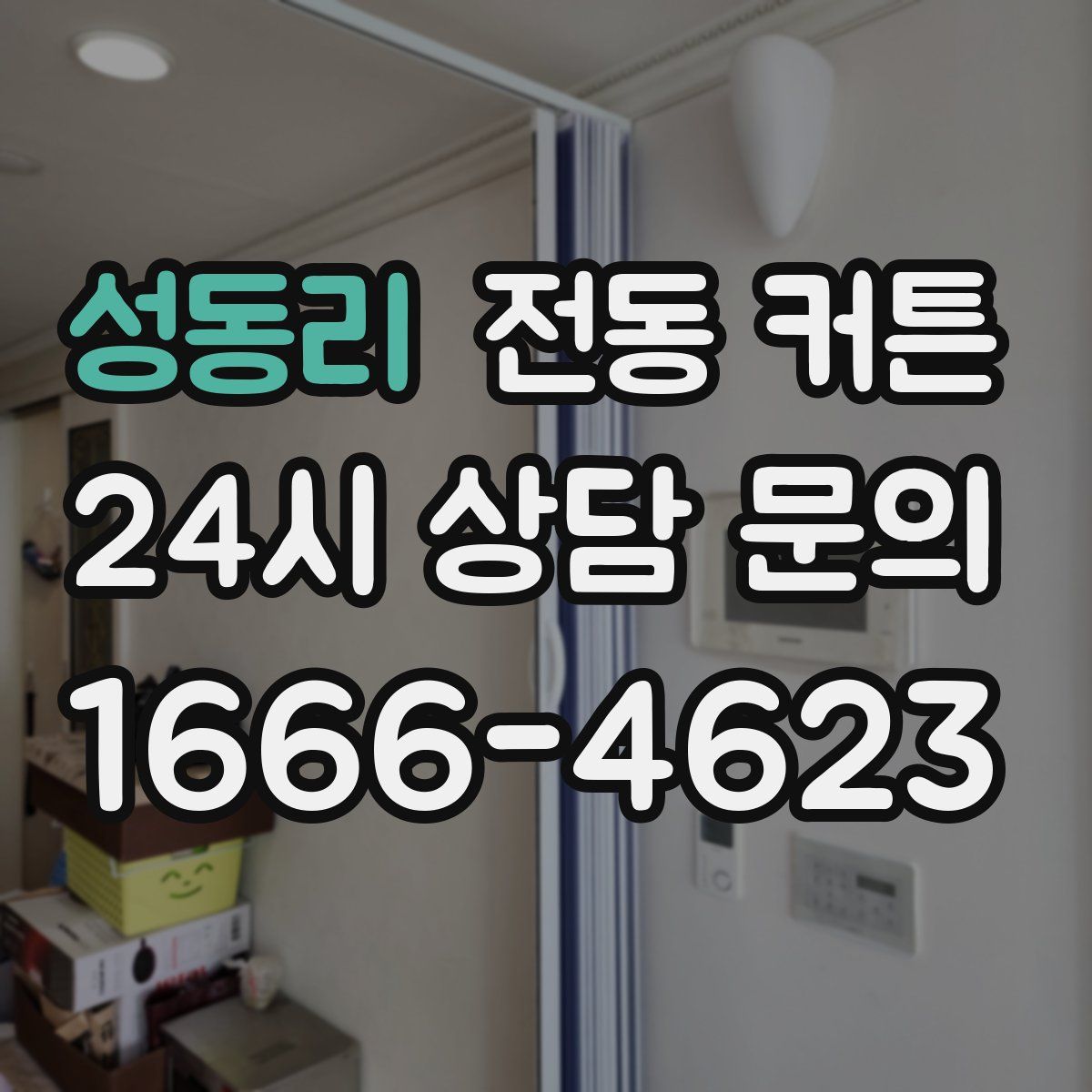 성동리 전동 커튼