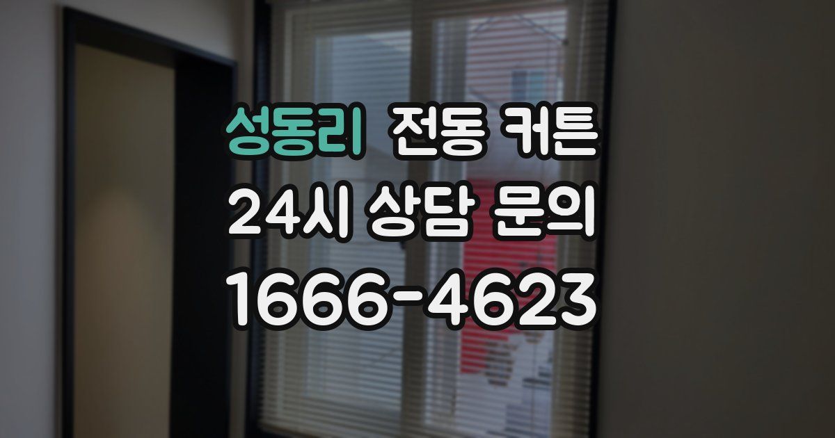 성동리 전동 커튼