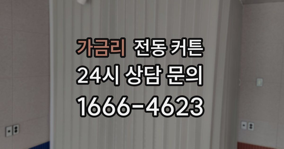 가금리 전동 커튼
