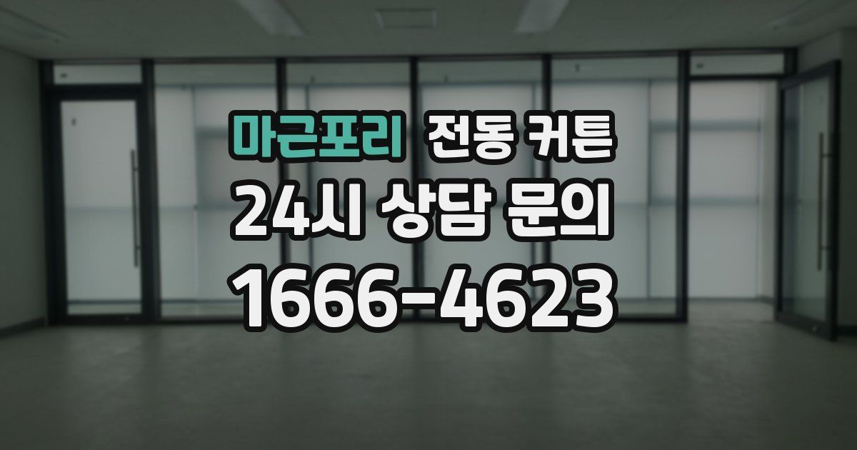 마근포리 전동 커튼
