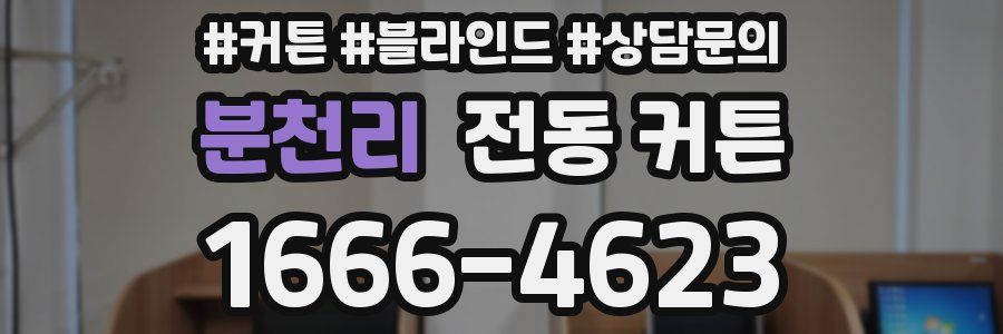 분천리 전동 커튼