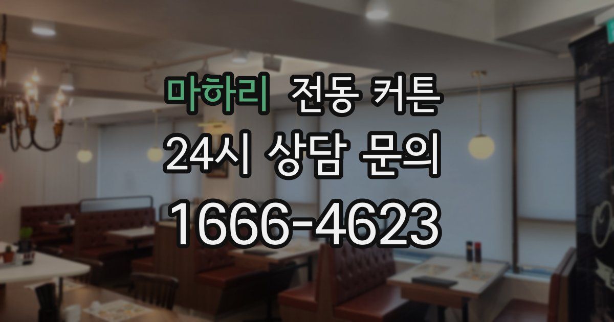 마하리 전동 커튼