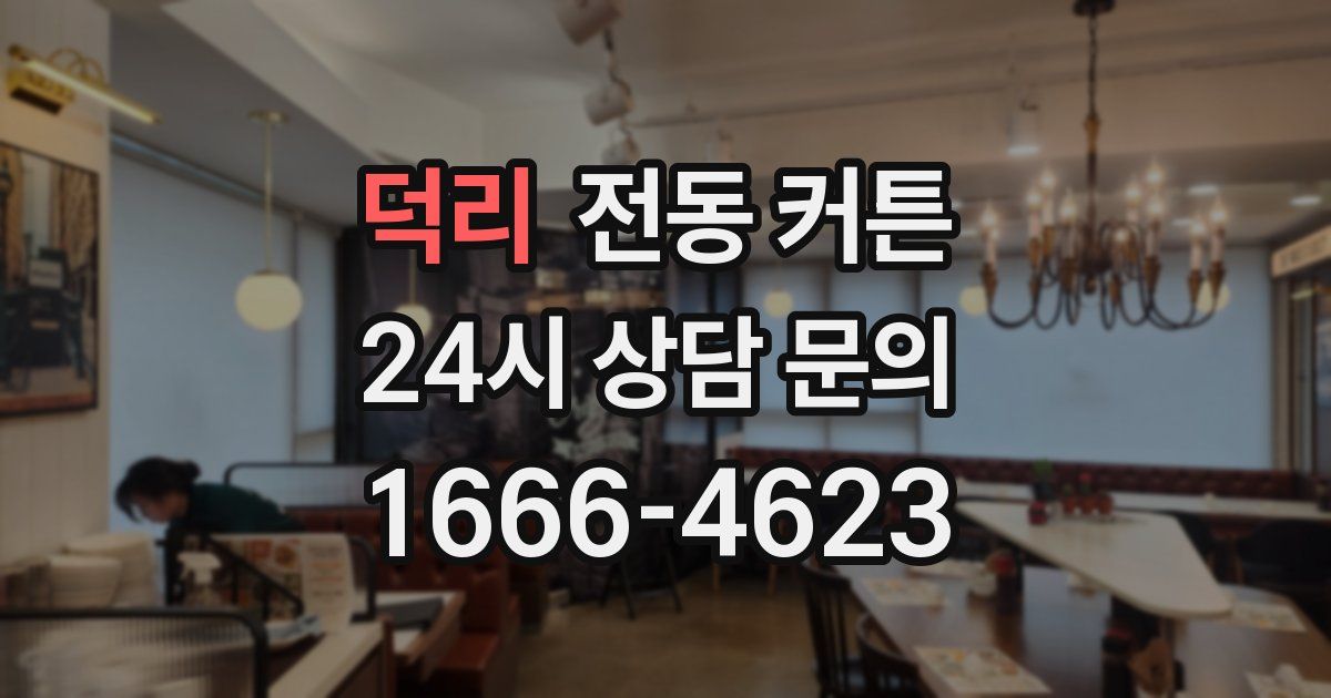 덕리 전동 커튼
