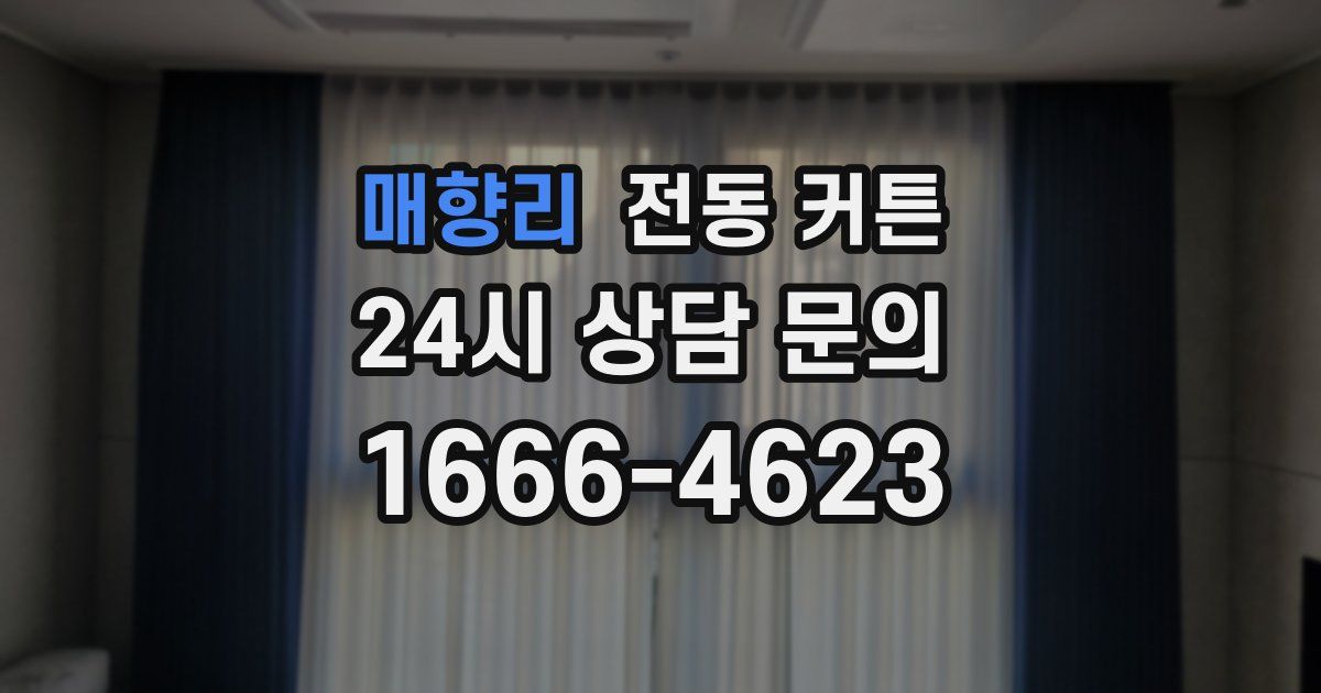 매향리 전동 커튼