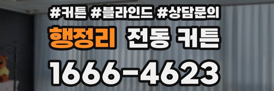 행정리 전동 커튼