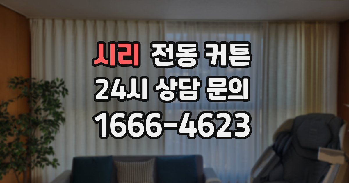 시리 전동 커튼