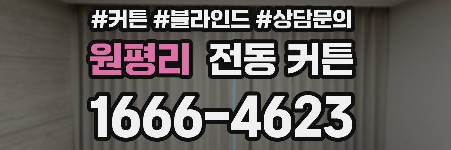 원평리 전동 커튼