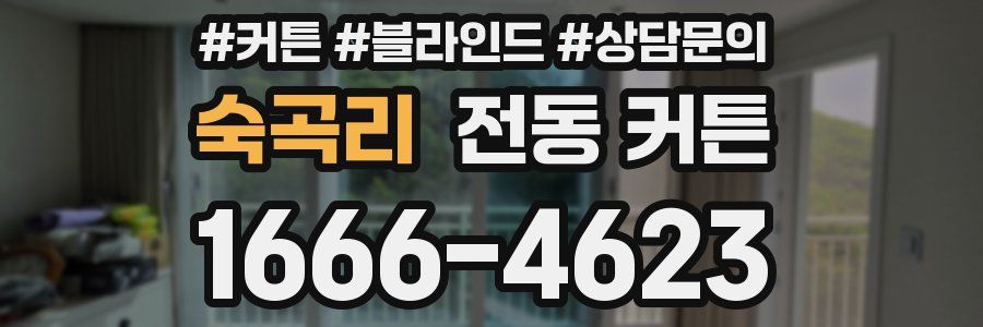 숙곡리 전동 커튼