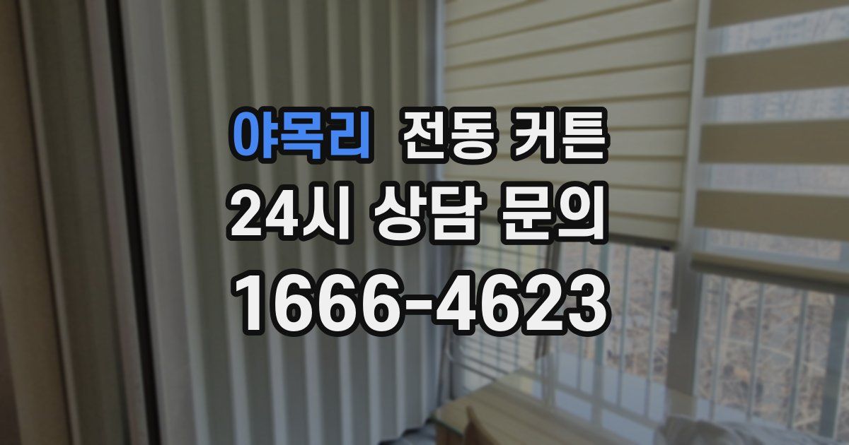 야목리 전동 커튼