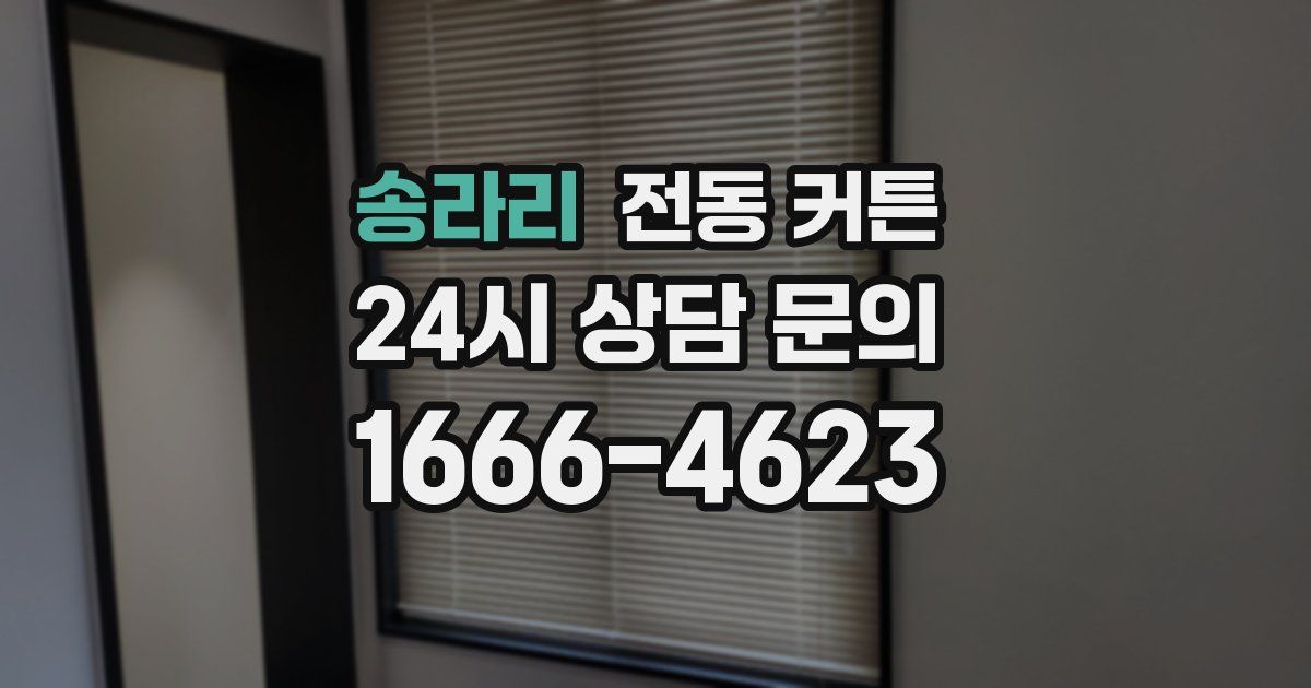 송라리 전동 커튼
