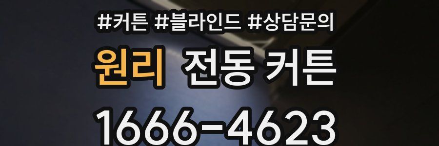 원리 전동 커튼