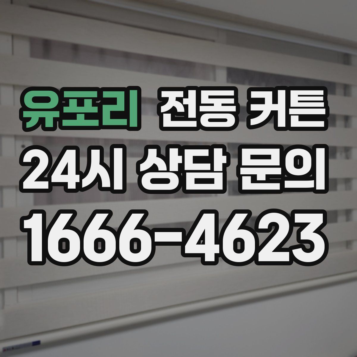 유포리 전동 커튼