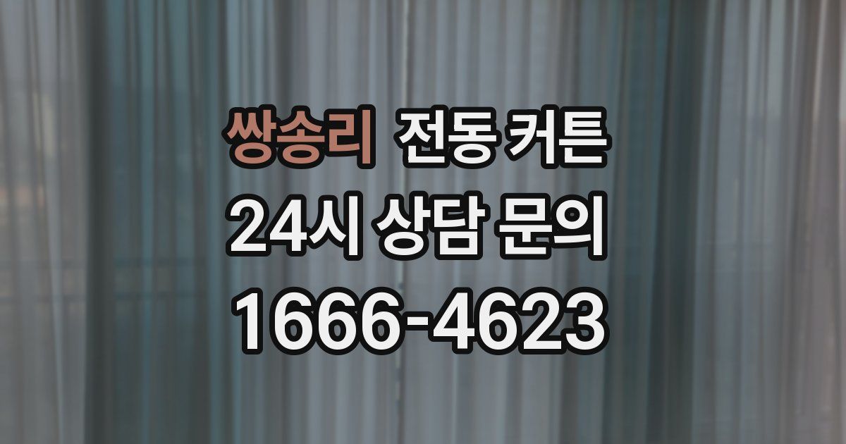 쌍송리 전동 커튼