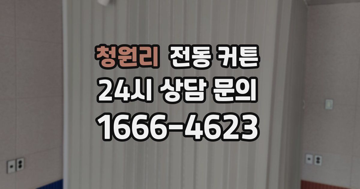 청원리 전동 커튼