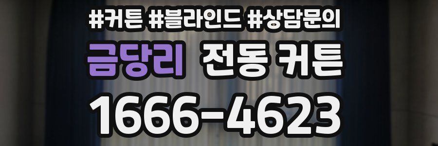 금당리 전동 커튼