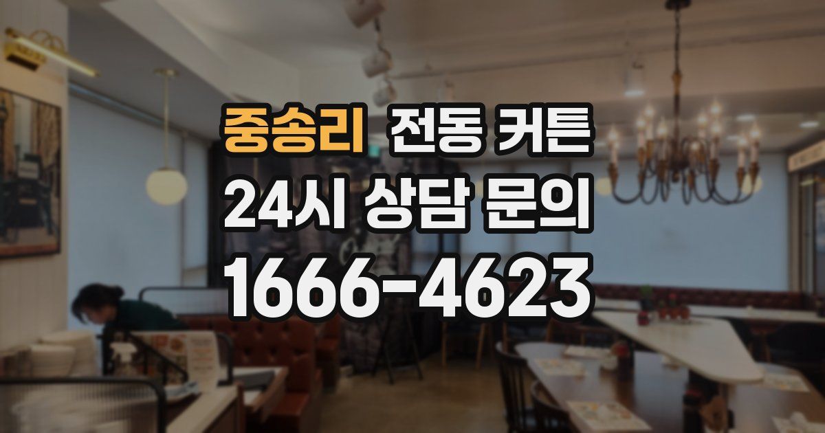중송리 전동 커튼