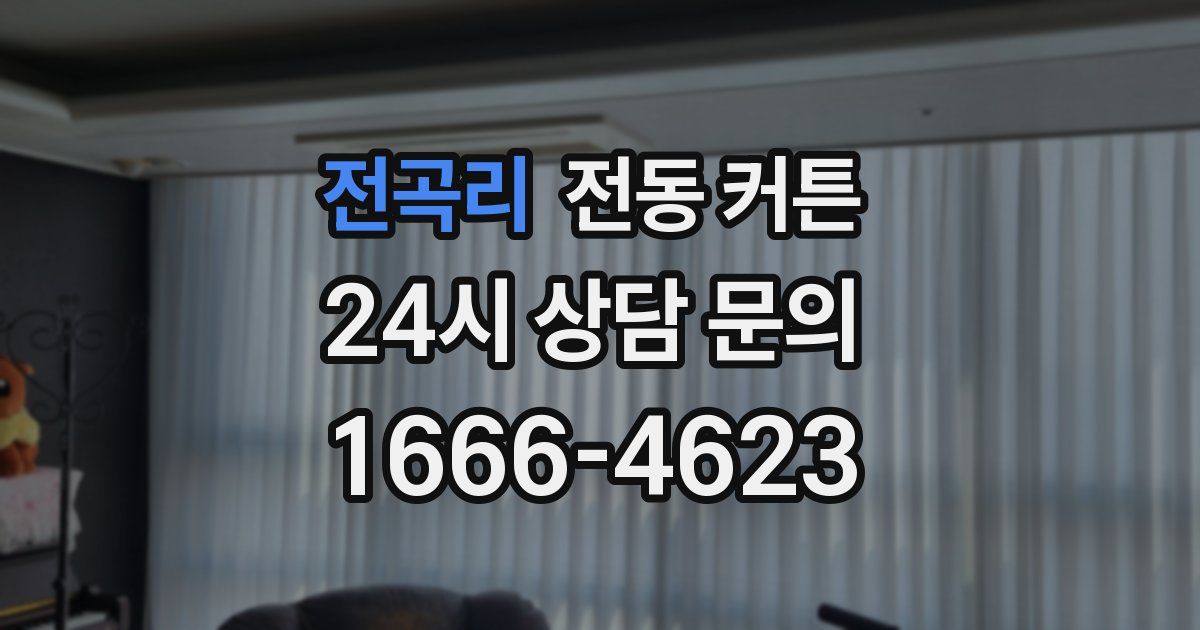 전곡리 전동 커튼