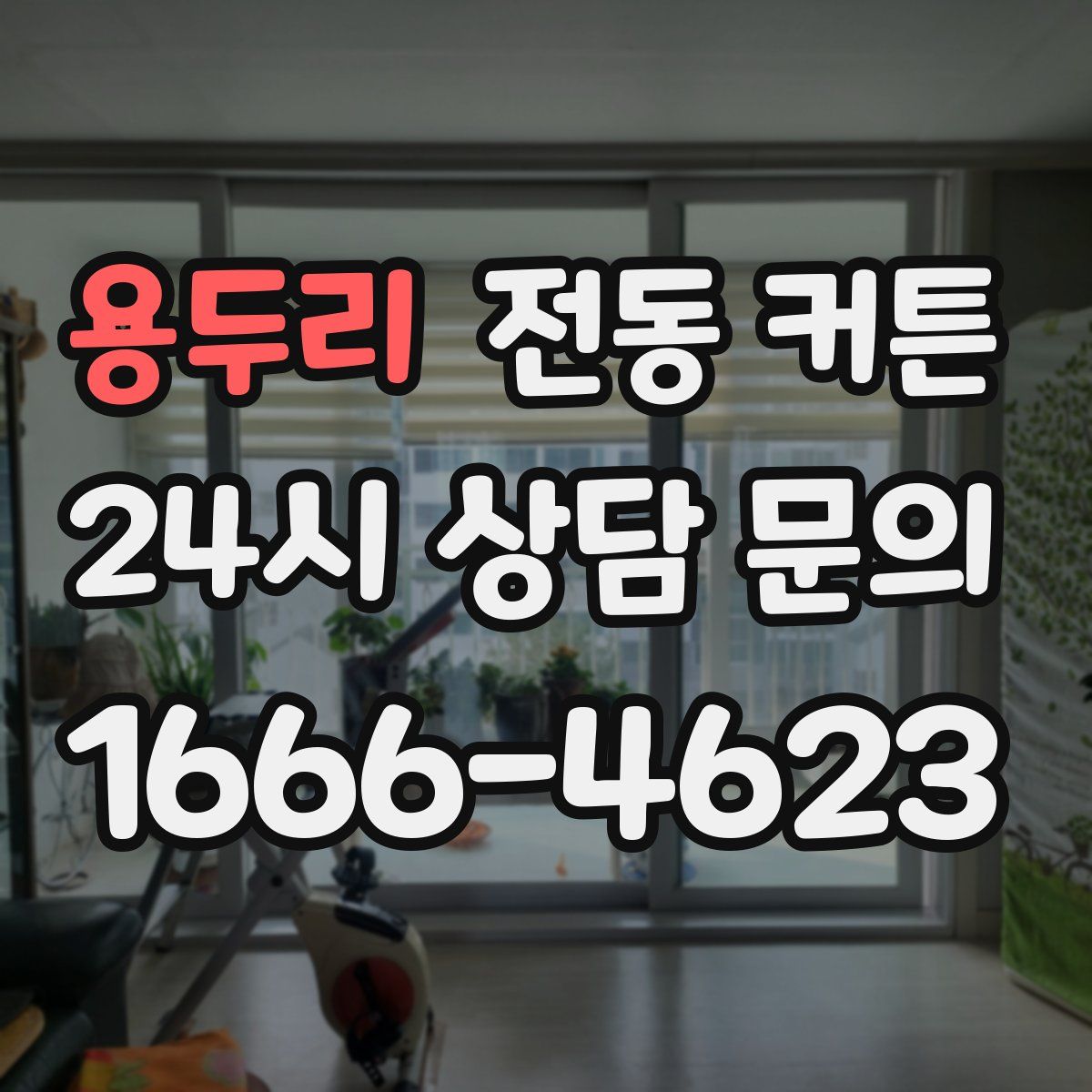 용두리 전동 커튼