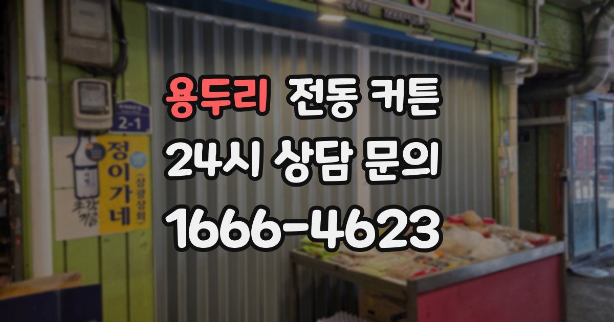 용두리 전동 커튼