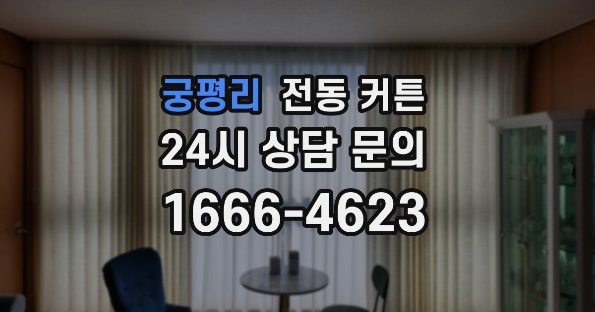 궁평리 전동 커튼