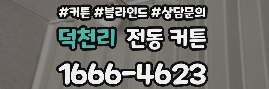 덕천리 전동 커튼