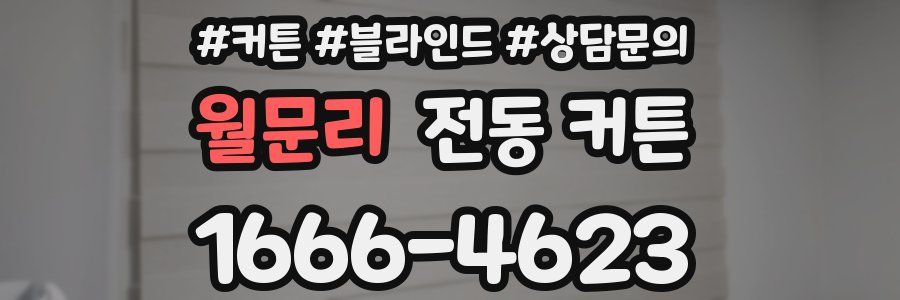 월문리 전동 커튼