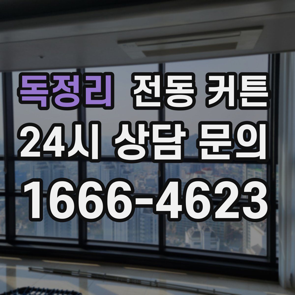 독정리 전동 커튼