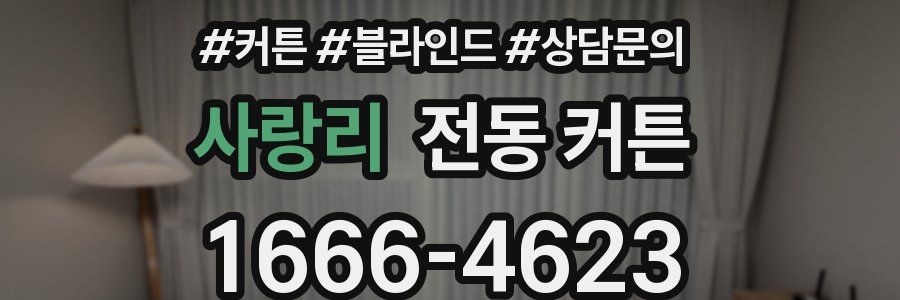 사랑리 전동 커튼