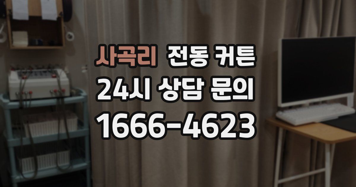 사곡리 전동 커튼