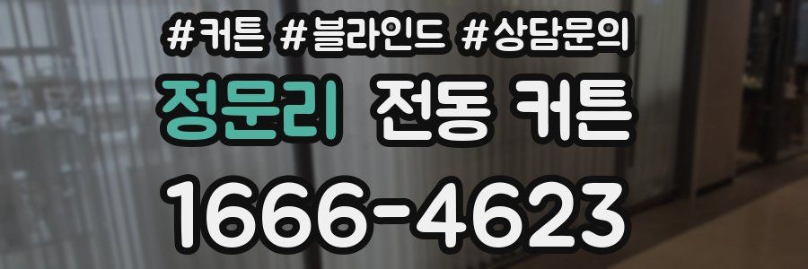 정문리 전동 커튼