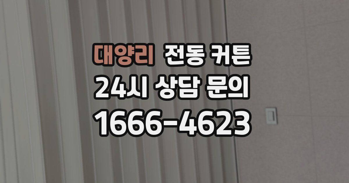대양리 전동 커튼
