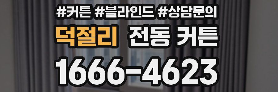 덕절리 전동 커튼