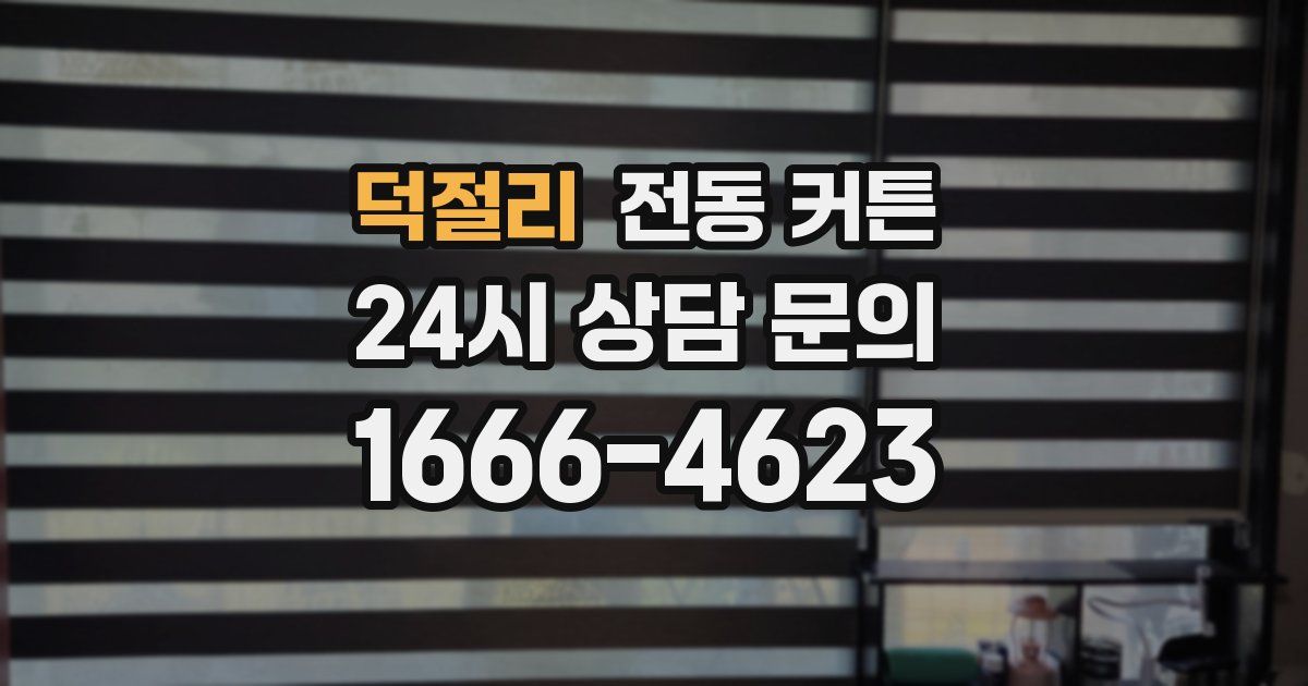 덕절리 전동 커튼