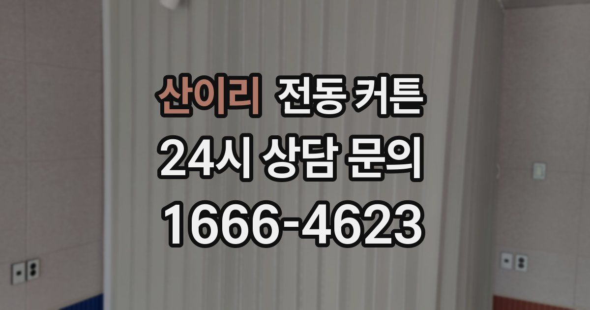 산이리 전동 커튼