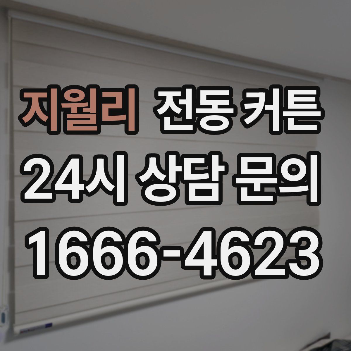 지월리 전동 커튼