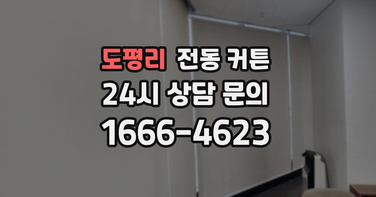 도평리 전동 커튼