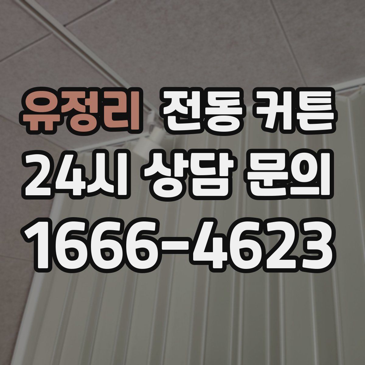 유정리 전동 커튼