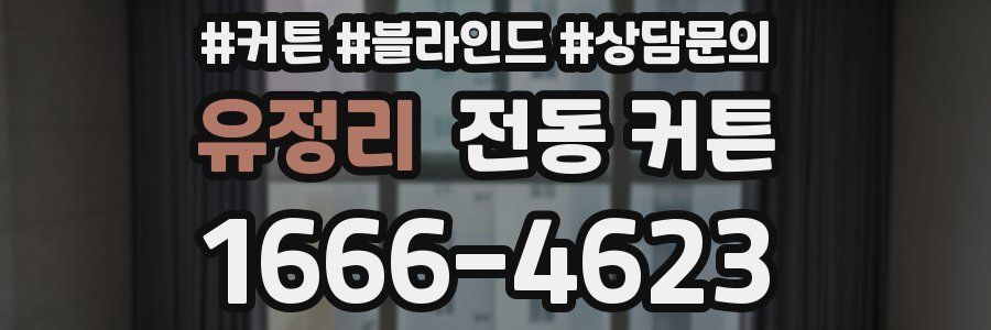 유정리 전동 커튼