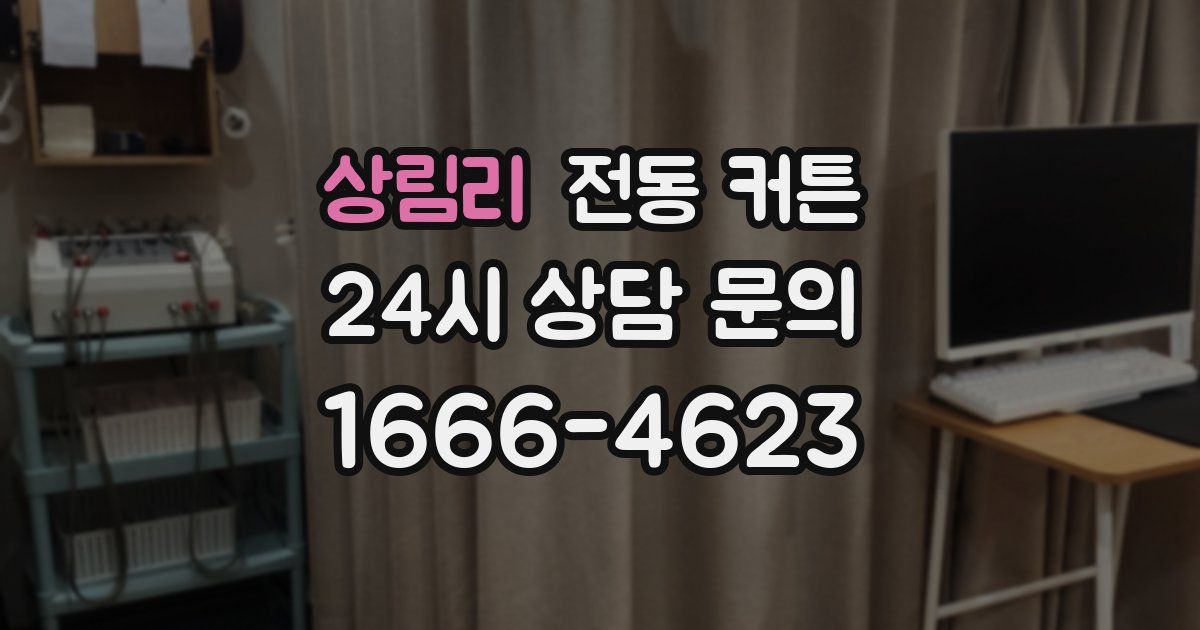 상림리 전동 커튼