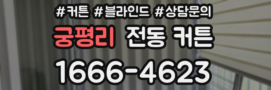 궁평리 전동 커튼