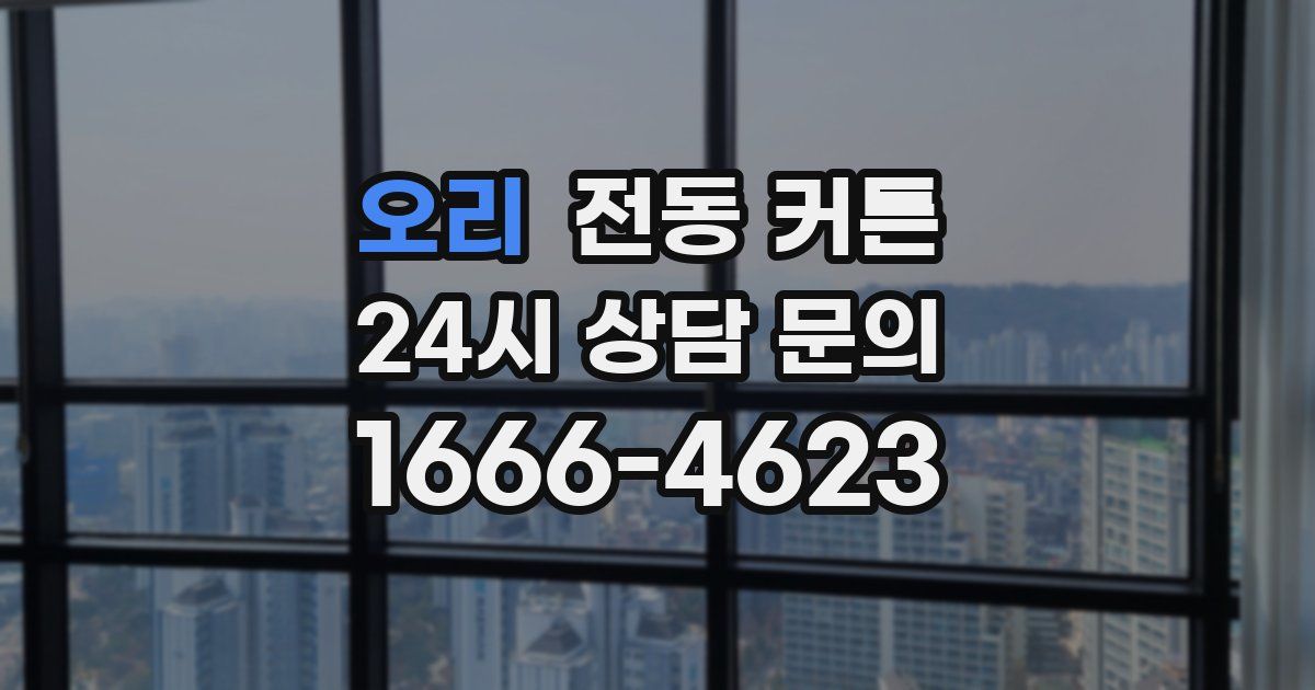 오리 전동 커튼