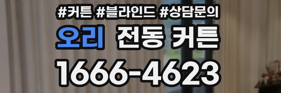 오리 전동 커튼