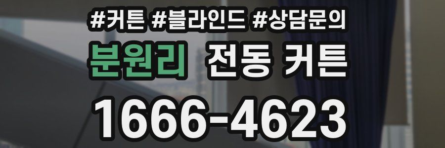 분원리 전동 커튼