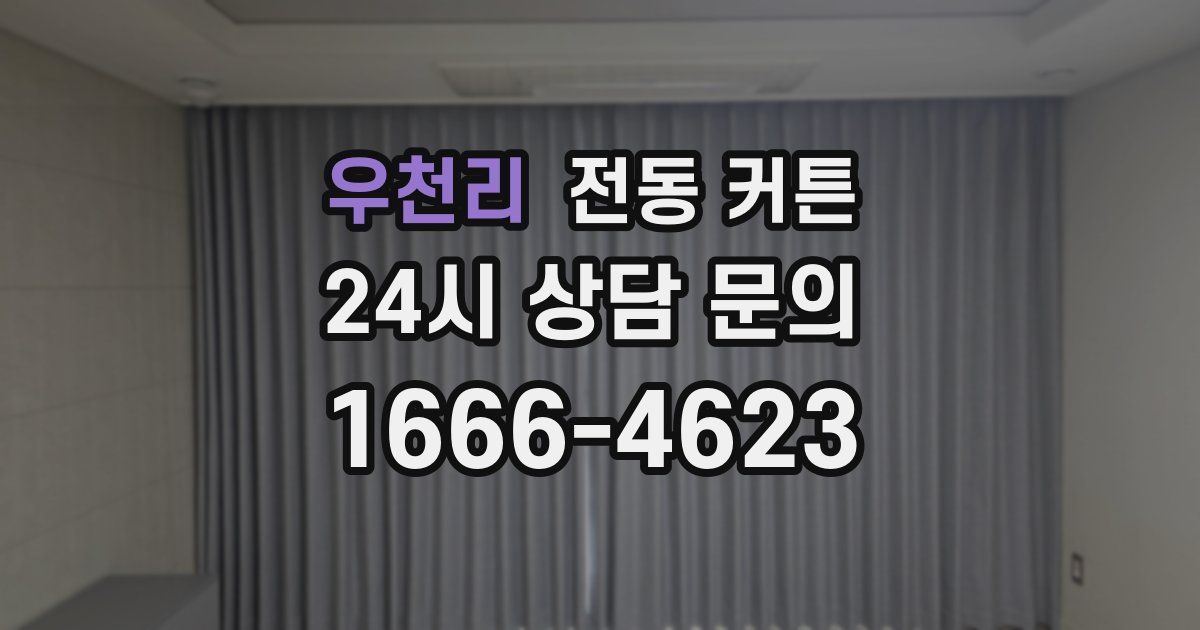 우천리 전동 커튼