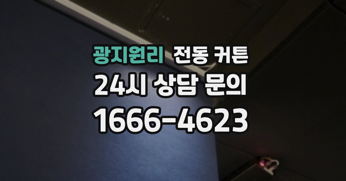 광지원리 전동 커튼