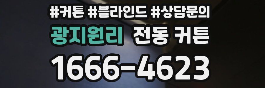 광지원리 전동 커튼