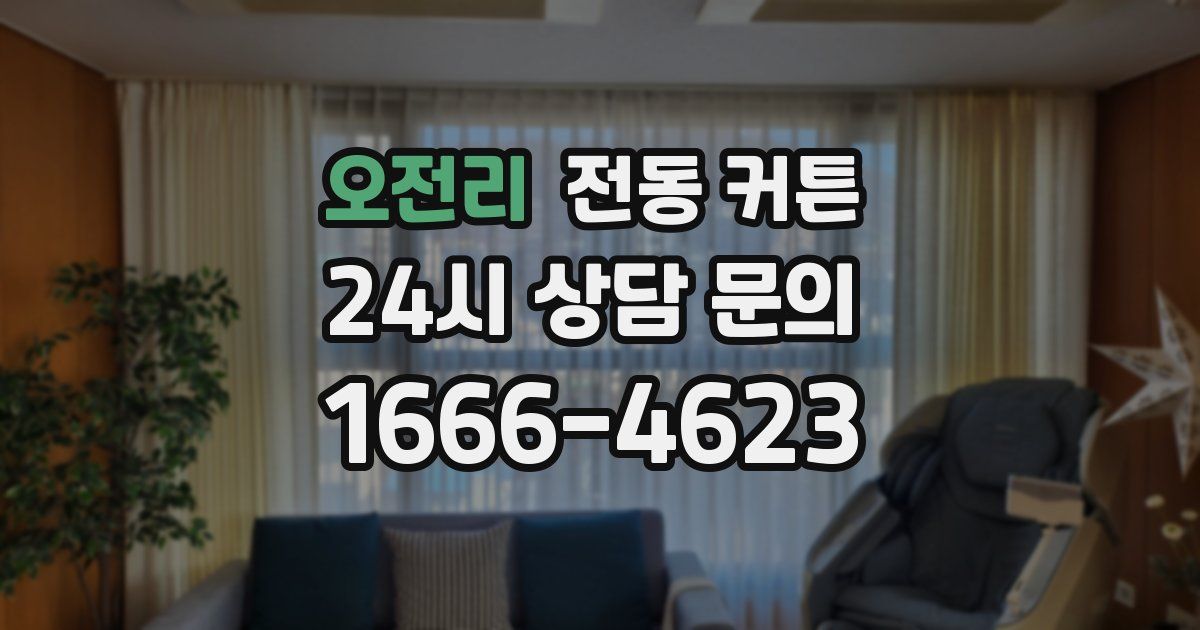 오전리 전동 커튼