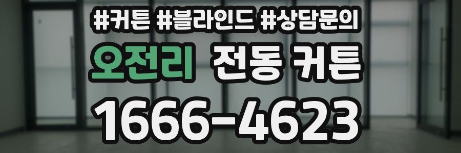 오전리 전동 커튼