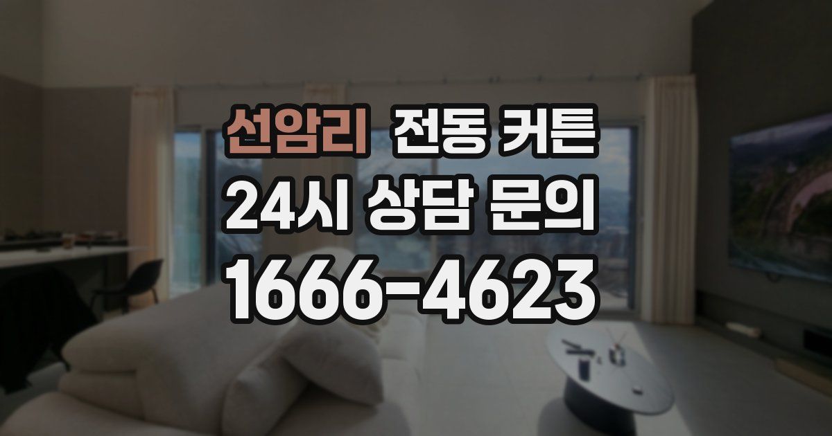 선암리 전동 커튼