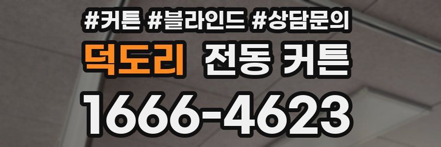 덕도리 전동 커튼